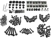 Motorbike Cowls Motorcycle Fairing Bolt Screw Fastener Fixation Fit For Honda CBR 1000 RR 2004 2005 2006 2007 2008 2009 2010 Cowls Set(Black and box)