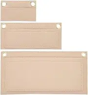WADORN 3 Sizes Felt Organizer Insert for Women Pochette, Mini Wallet Insert Organizer Clutch Envelope Bag Conversion Bag in Bag Multi-Pocket Insert Liner for YSL UPTOWN Pochette, Camel