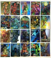 Wizard Magazine Holochrome, Refractor, Chromium 95-97 Set 20 Cards Series 4
