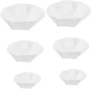 HIAKDOFT 6 Sheets Non Woven Fabric Liners for Hanging Flower Baskets of Breathable Coconut Coir Replacement Liners for Plant Growth Balcony Corridor Pots