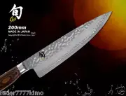 Shun Premier Damascus Chef's Knife 7.8inch Gyutoh Cutlery Kai Flatware Slicer