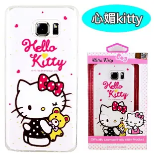 【Hello Kitty】Samsung Galaxy Note 5 彩繪透明保護軟套