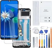 H&LYCYJ Display Screen for Huawei Y6p MED-LX9 MED-LX9N LCD Screen Replacement Assembly Kit with Frame