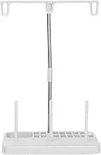Thread Holder Stand, One Set Stable Removable Spool Tools 3 Spools Rack Holder Thread Holders for Sewing Machines for Household(Creamy-White)