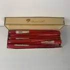 12 Vintage Candle-lite 12" Red Wax Tapers Candles New in box