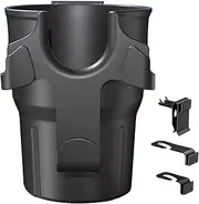 Hogvinnatil Car Cup Holder for the Back Seat, Car Cup Holder for the Back Seat of the Car, Headrest Cup Holder for the Back Seat, Ventilation Bottles, Rack Tray with Hooks, High Capacity for