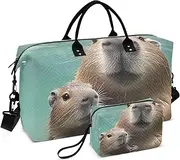[YXYZRMY] Otters Swim Underwater Travel Duffel Bag Gym Bag Sports Tote Bag with Multiple Interior Pockets Shoulder Weekender Bag for Women Men with Toiletry Bag 20.5”x 7.9”x 13.8”, Multi-Colored, one