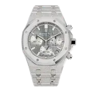 Audemars Piguet Royal Oak 41 Chronograph Frosted White Gold Grey Dial 26239BC. GG.1224BC.01