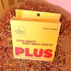 PLUS Zero Waste Body Wash Sheets Citrus + Neroli 100% dissolvable pouches NEW