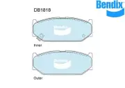 Bendix Brake Pad FT General CT For Suzuki Swift 05-11 1.5 RS415 HB DB1818 GCT