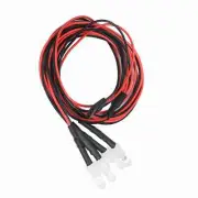 (2 White Light)4PCS 5mm Headlights RC Accessory LED Lights For Model Drift FF