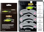 MINA Professional Eyebrow Henna Dark Brown Regular Pack and Tinting Kit for ibrow Colours with ibrow Stencils Combo Pack