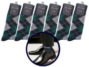 1-3-6 Dress Socks GREEN Argyle Diamond Socks Cotton Size 10-13 PREMIUM QUALITY