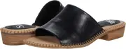 Sofft Women's Nalanie Black Slip On Leather Sandals Size 6 M, New In Box