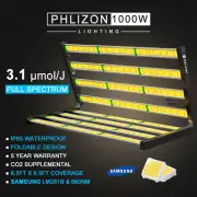 Spider 1000W Dimmable LED 8Bar Commercial Grow Light Full spectrum Indoor Plants