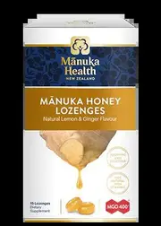 Manuka Health Manuka Honey Drops - Lemon & Ginger | 65g