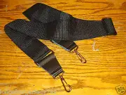 NEW 60" ADJUSTABLE METAL SWIVEL CLIP BANJO NECK STRAP 2" BLACK TENOR 5 6 STRING