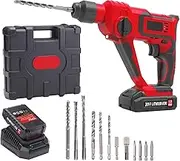 20V Max Lithium Cordless Rotary Hammer Drill Kit w/Battery Charger Bits