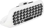Controller Keyboard for Xbox Series X, Wireless Chatpad Message KeyPad with Headset and Audio Jack, 2.4G Receiver Included, White