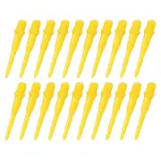 100Pcs Plastic Dart Tips,Game 2BA Thread Soft Darts Tips Yellow