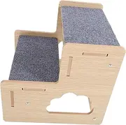 Pet Ladder 2 Step Wooden Stairs for Dogs Easy to and Puppy Ladder Dog Bed Steps