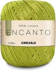 Circulo Encanto Yarn by – 100% Viscose (Pack of 1 Ball) – 3.52 oz, 140 yds – Light Worsted - Color 5564