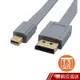 Cable 4K60Hz MiniDP-DP1.2版影音扁線 1.5公尺(F-DP-MDP015) 現貨 蝦皮直送