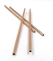 4 Pcs Copper Straws Copper Drinking Straws Best Size for Your Moscow Mule Copper Mug Straws for Drinking Juice (Straw 4 Pcs Straight)