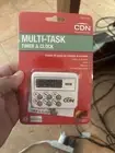 CDN TM8 Digital Cooking Timer and Clock, White