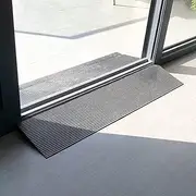0.8-4cm Rise Heavy Duty Wheelchair Ramp, Cuttable Rubber Threshold Ramp for Doorways, Outdoor Step Curb Ramp with Slip-Resistant Surface (Size : 90 * 8 * 0.8cm)