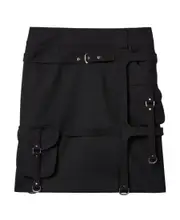 Cargo buckle-strap skirt IT40 Black