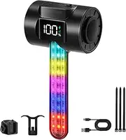 Cycle Lights Back - Rear Light for Cycling,Riding Accessory Backlight with RGB Colorful Dynamic Effect for Outdoor Camping Travel
