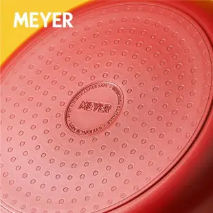 【MEYER 美亞】革新紅系列陶瓷不沾鍋深炒鍋30CM(IH/電磁爐適用)