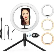 1 Only Ring Fill Light LED Bluetooth Remote Control Desktop Live Light Set for Iphone