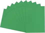 sourcing map 100pcs A4 160gsm Leather Grain Binding Presentation Covers Leather Textured Paper Un-Punched for Business Reports, Green