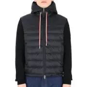 Moncler Men's Three-Stripe Mix Padded Jacket (Black) 9B00005 M1367 999 54637218