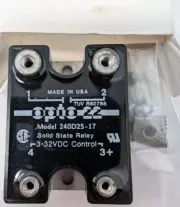 OPTO-22 240D25-17 240VAC, 25 Amp, DC Control Solid State Relay (SSR) Replacement