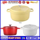 Non-Stick Heavy Duty Stock Pot with Lid Enameled Casserole Home Kitchen Utensils