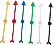 jojofuny 12pcs 10cm Rotating Pointer Toy Desktop Table Games Accessory Plastic Pointer for Boys and Girls Random Color
