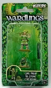Dungeon & Dragons Girl Druid & Stone Creature Factory Painted Wardlings - MOC
