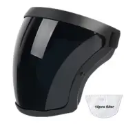 Full Face Shield Helmet, High Definition Plastic Face Shield Mask for Work