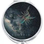 Scorpio Zodiac Stars Compact with Mirrors - Perfect for your Pocket or Purse