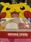Pokemon Hooded Towel Wrap Yellow 24X50 Inches 100% Cotton .(A15)