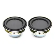 2Pcs Audio Speaker 4 5W 40mm 1.5 Inch Full Range Multimedia Speaker Loudspeaker DIY Sound Mini Speaker for Home Theater Black
