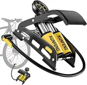 Floor Tire Pump,Foot Floor Pedal Pump - Motorcycle Tire Air Pump Motorcycle Tire Accessories Cycle Inflator Portable for Traveling Outdoor Electric Vehicles and Automobiles for