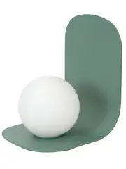 Attica 1 Light Table Lamp in Sage with Matte Glass Shade