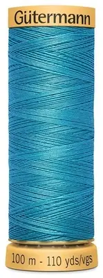 Gutermann 103C-7532 Natural Cotton Thread 110yd-Blue Bead