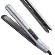Hair Straightener Flat Iron 2 in 1 Hair Straightener and Curler Nano Silver