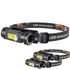 3 x Head Light Torch LED Headlight COB Camping Headlamp USB Rechargeable Flashli