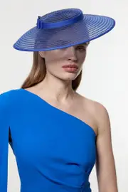 Asymmetric Disk Bow Detailed Fascinator